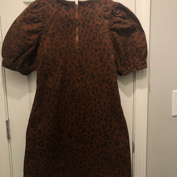 Denim cheetah dress - Picture 2 of 4